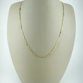 Colar Masculino Groumet com Fecho Italiano Folheado a Ouro 18k