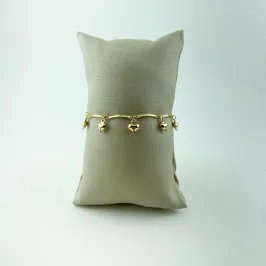Pulseira com Mini Corações Folheado a Ouro 18k