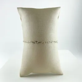 Pulseira Elo Coraçõezinhos em Prata 925