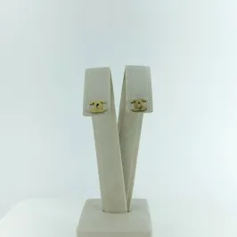 Brinco Design Chanel Folheado a Ouro 18k