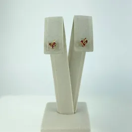 Brinco Infantil Design de Uvinha Folheado a Ouro 18k