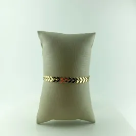 Pulseira Elo Escama de Peixe Folheada 18K