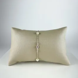 Pulseira Prata com Pérolas e Zircônias em Prata 925