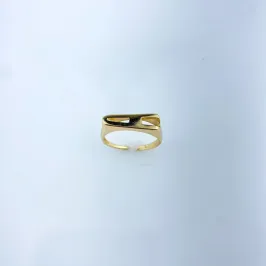 Anel Ajustável Letra A Folheado a Ouro 18k