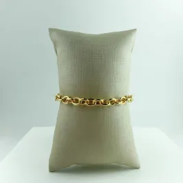 Pulseira Elo Português Folheado a Ouro 18k