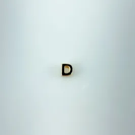 Pingente Letra D Dupla Folheado a Ouro 18k