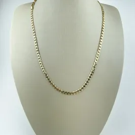 Corrente Masculina Groumet Folheado a Ouro 18k