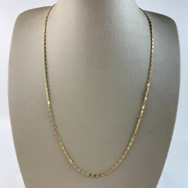 Corrente Masculino Elo Peruano Folheado a Ouro 18k