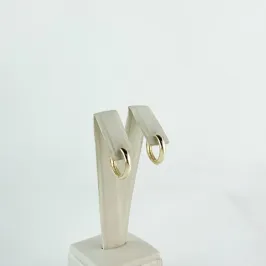 Brinco Argola Lisa Folheado a Ouro 18 K