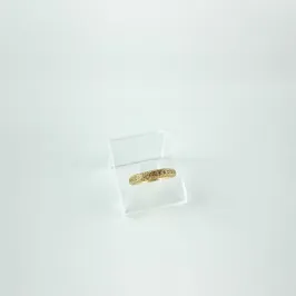 Anel Aparador em Zircônia Folheado a Ouro 18k