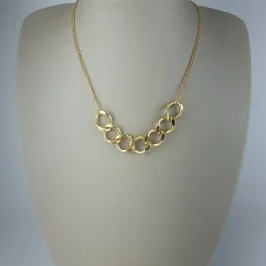 Colar com Maxi Elos Groumet Folheado a Ouro 18k