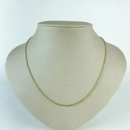 Colar Elo Português Folheada a Ouro 18k