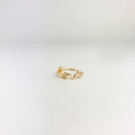 Anel Love Folheado a Ouro 18k