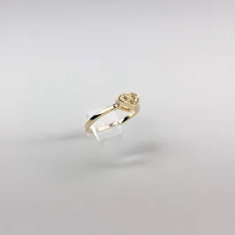 Anel Amor Puro Cravejado em Zircônias Folheado a Ouro 18k