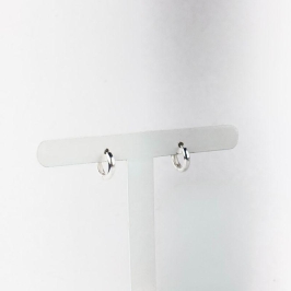 Brinco de Argolinha Redonda Folheado a Prata