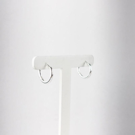 Brinco de Argolinhas Redondas Folheado a Prata