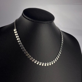 Choker com Mini Corações Folheado a Prata