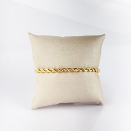 Pulseira Cordão Baiano 4mm Folheada a Ouro 18K