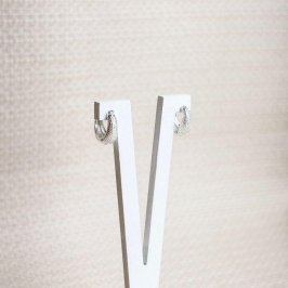 Brinco Argolinha Folheado a Prata