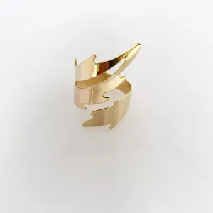 Anel Ajustável em Formato de Folha