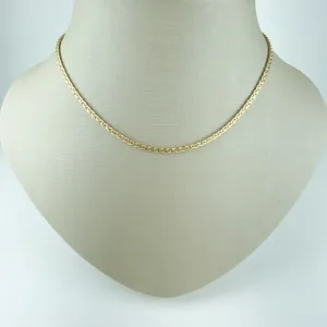 Choker de Malha Trançada Folheado a Ouro 18k