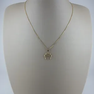 Colar Veneziana com Pingente de Patinha Pet Folheado a Ouro 18k