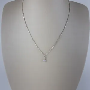 Colar Veneziana com Bolinhas e Ponto de Luz em Prata 925