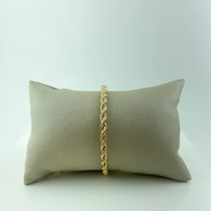 Pulseira Cordão Baiano  Folheado a Ouro 18k