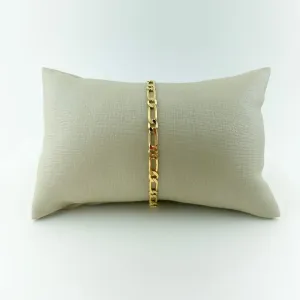 Pulseira Masculina Elo Groumet Folheado a Ouro 18k