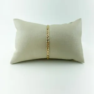 Pulseira Masculina Groumet Folheada a Ouro 18k