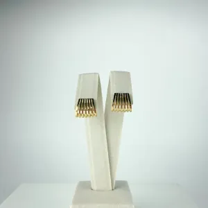 Brinco 7 Aros Folheado a Ouro 18k