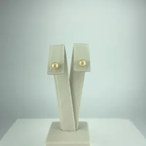 Brinco Bola Brilhante Folheado a Ouro 18k- M