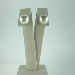 Brinco Design Meia Pérola Barroca Folheado a Ouro 18k