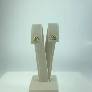 Brinco Patinha de Pet Folheado a Ouro 18k