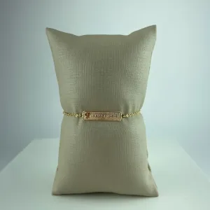 Pulseira Infantil Placa Anjinho da Vovó Folheado a Ouro 18k