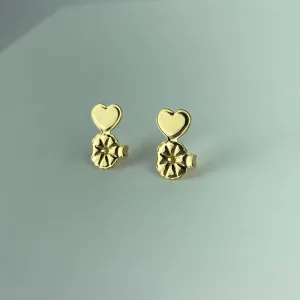Tarraxa Mágica Design de Coração Folheada a Ouro 18k
