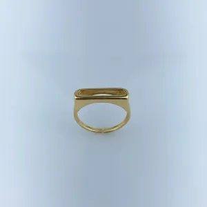 Anel Ajustável Letra D Folheado a Ouro 18k