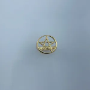 Anel com Estrela Vazada Folheado a Ouro 18k