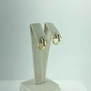 Brinco Argolinha Lisa Folheado a Ouro 18k