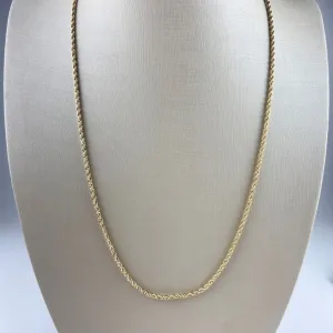 Colar Cordão Baiano Folheado a Ouro 18k