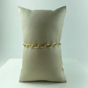 Pulseira Elo Losango Folheado a Ouro 18k