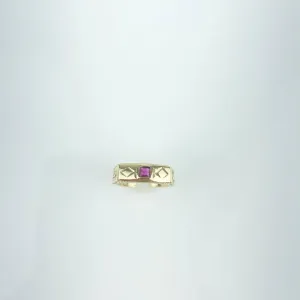 Anel Ajustável Formatura Folheado a Ouro 18k