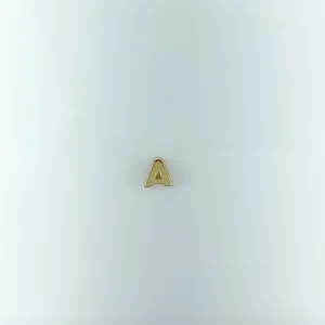 Pingente Letra A Dupla Folheado a Ouro 18k