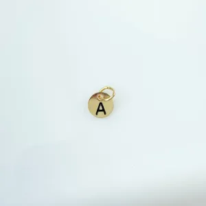 Pingente Letra A Folheado a Ouro 18k