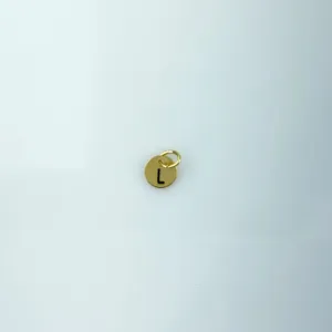 Pingente Letra L Folheado a Ouro 18k