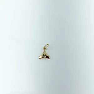 Pingente Rabo de Baleia Liso Folheado a Ouro 18k