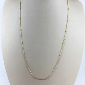 Colar Veneziana com Bolinhas Folheado a Ouro 18k