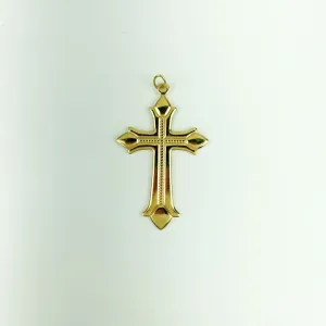 Pingente Cruz Espada Folheado a Ouro 18k