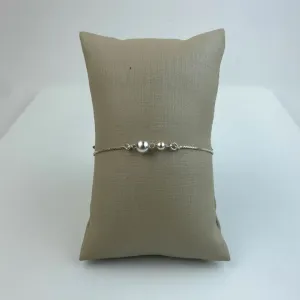 Pulseira Prata com Bolinhas em Prata 925