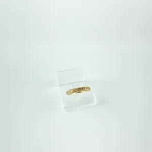 Anel Aparador em Zircônia Folheado a Ouro 18k